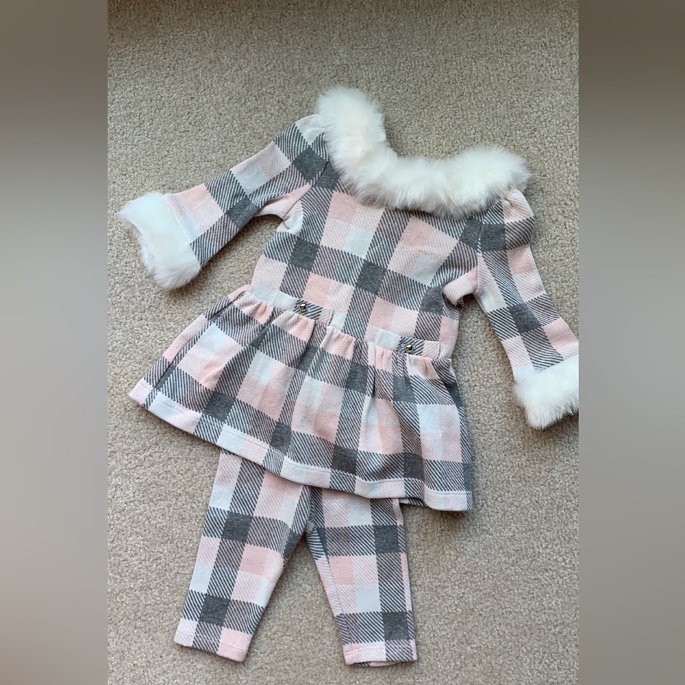 NWT Janie & Jack Dress/Pant Set 3-6mos